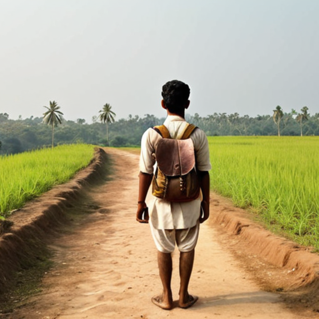 **

A person standing at the start of a historical path, looking determined but calm. Focus on the mental preparation aspect.  Serene expression, perhaps a backpack, and a visible path stretching into the distance. Bengali cultural elements subtly incorporated if possible.

**