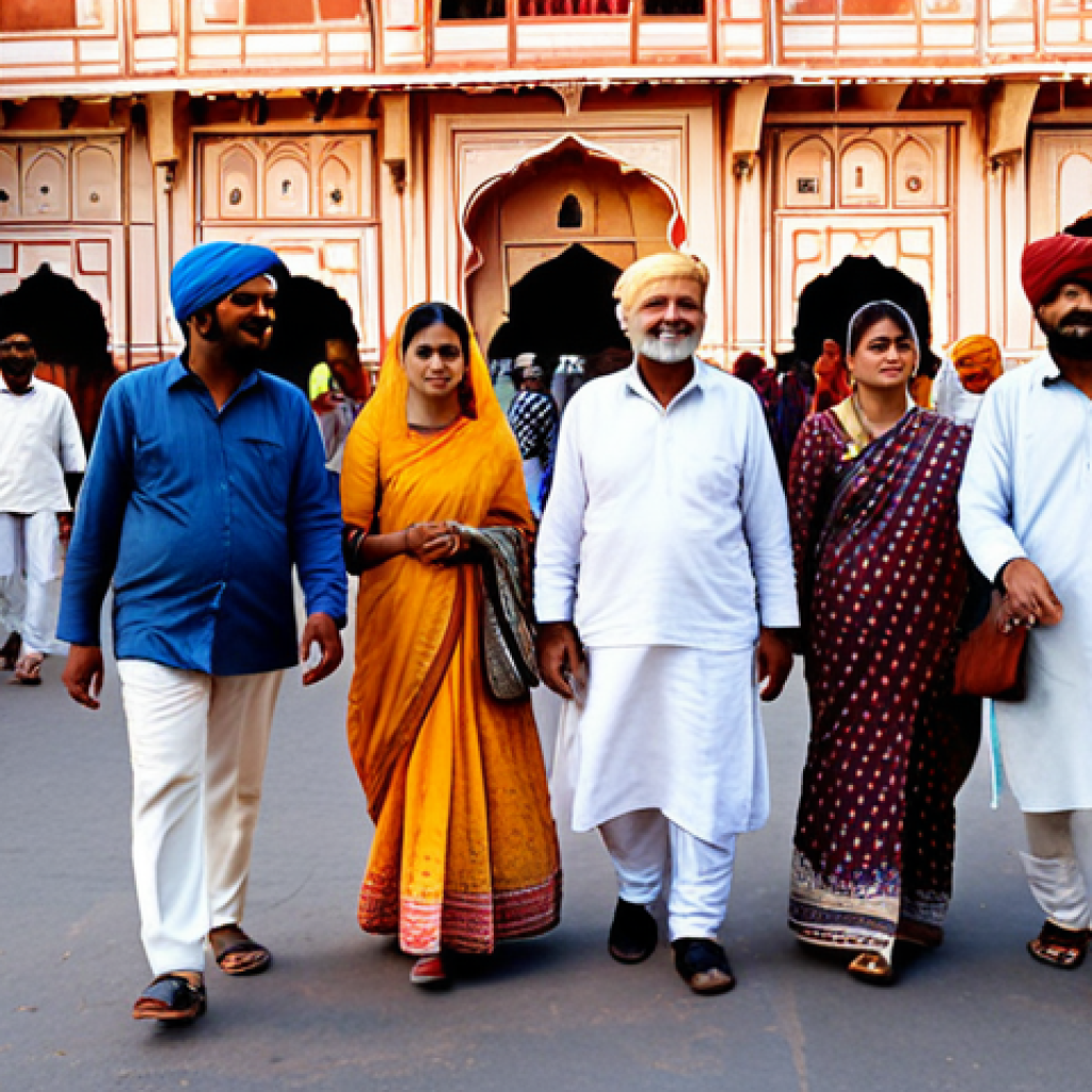 역사적 도보 루트 트레킹을 위한 전문 용어 정리 - Rajasthan Heritage Walk**

"A group of fully clothed travelers, appropriate attire, walking through ...